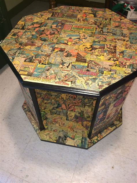 Table Done In Late 1970s Kazar Comics Book Furniture Classic Comics