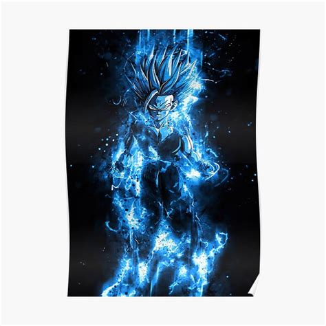 Anime Gohan Aura Instinct Poster For Sale By Anthonycoraine Redbubble