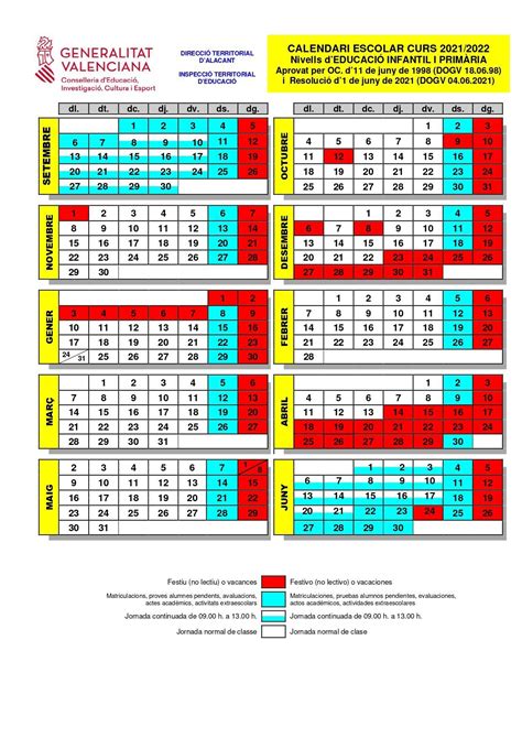 Calendario Escolar Ceip Santa Isabel