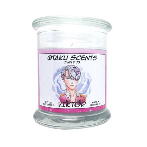 875 Oz Scented Soy Anime Candle Viktor Anime Funny Anime Merchandise