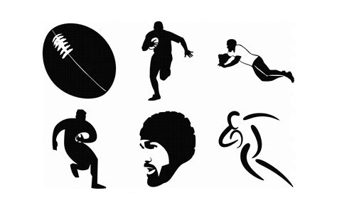 Rugby Sport Svg Dxf Vector Eps Clipart Cricut Download By