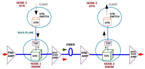 Surveys the data link and network technologies used in the man; A general architecture of OTN over DWDM network ...