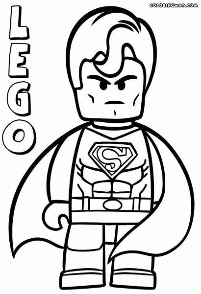 Lego Coloring Minifigures Pages Superman Colorings
