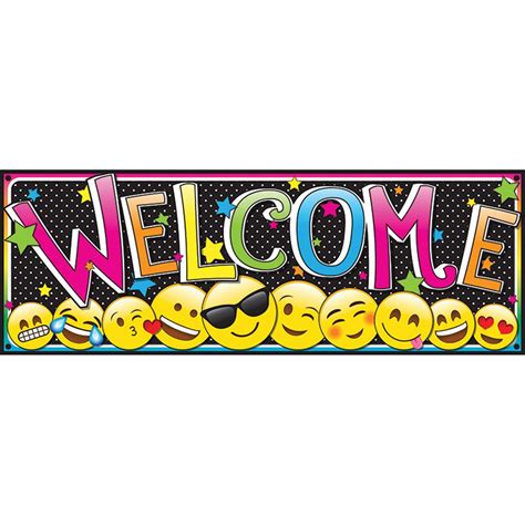 Magnetic Emoji Welcome Banner, 6