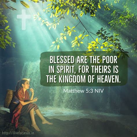 Pin On Matthew 53 Blessed Are The Poor In Spirit For Theirs Is The