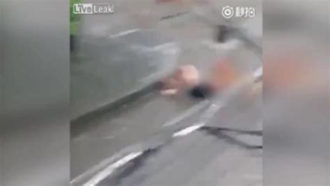 Horrific Footage Shows Half Naked Man Being Viciously Savaged By