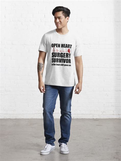 Open Heart Surgery Survivor T Shirt For Sale By Luftmensh Redbubble