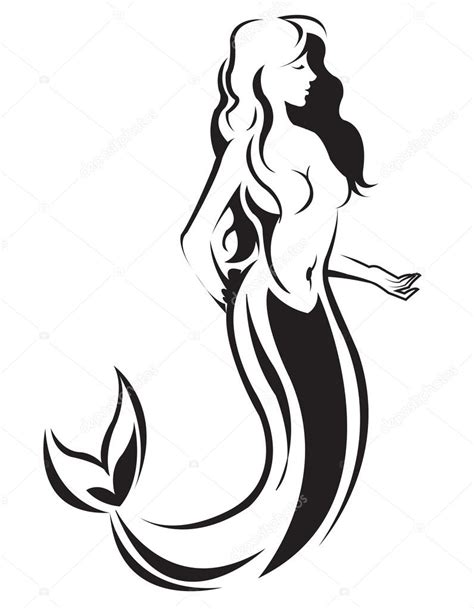 Mermaid Silhouette Stock Vector By ©gagu 41784609