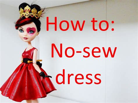 clothes tutorial easy no sew dress for your ever after high dolls by ea monster high doll