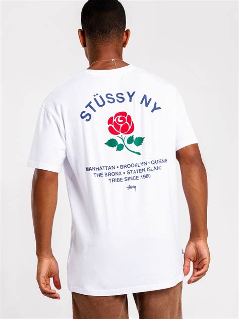 Brooklyn Rose Short Sleeve T Shirt In White Glue Store