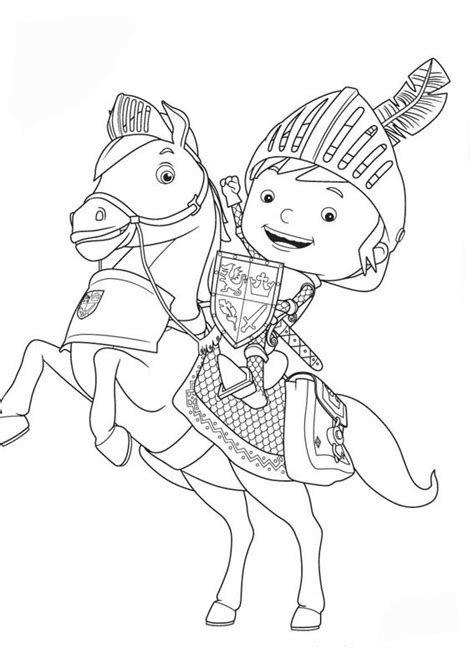 Dibujos de Mike el caballero para colorear
