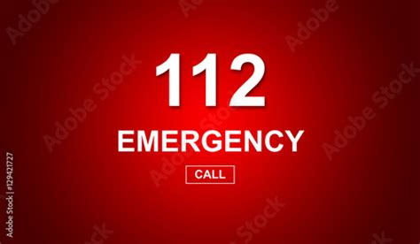 112 Emergency Number Stock Illustration Adobe Stock