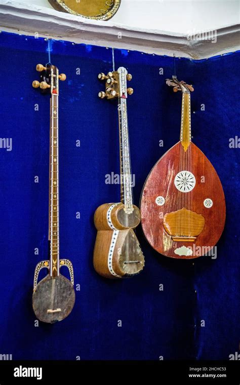 Typical Uzbek Musical Instruments Uzbekistan Uzbekistan Stock Photo