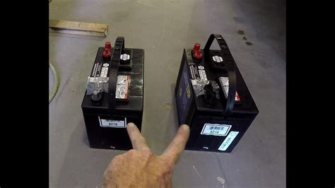 Installing Two 12volt Deep Cycle Batteries In Parallel Youtube