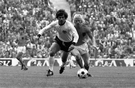 Nicknamed der bomber, gerd was especially famous for his fascinating ability to turn at lightning sped while handling the ball, not he played for the german national team in two fifa world cups and two uefa european championships. GERD MULLER (RFA)