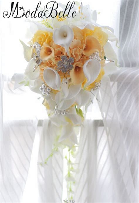 Modabelle Western Style Wedding Bouquet For Brides Crystal Flowers