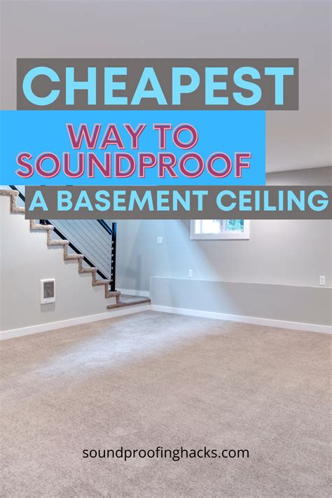 Soundproof Basement Ceiling Soundproof Room Diy Soundproofing Diy