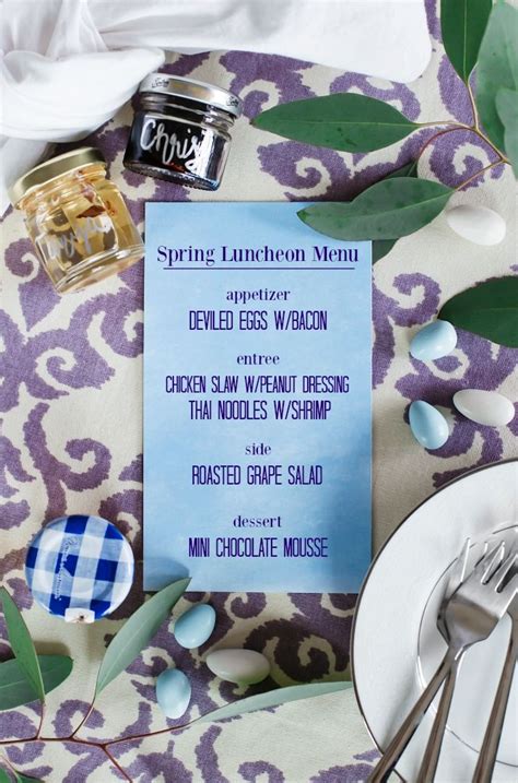 Serve This Ladies Luncheon Menu For Spring Entertaining With The Girls