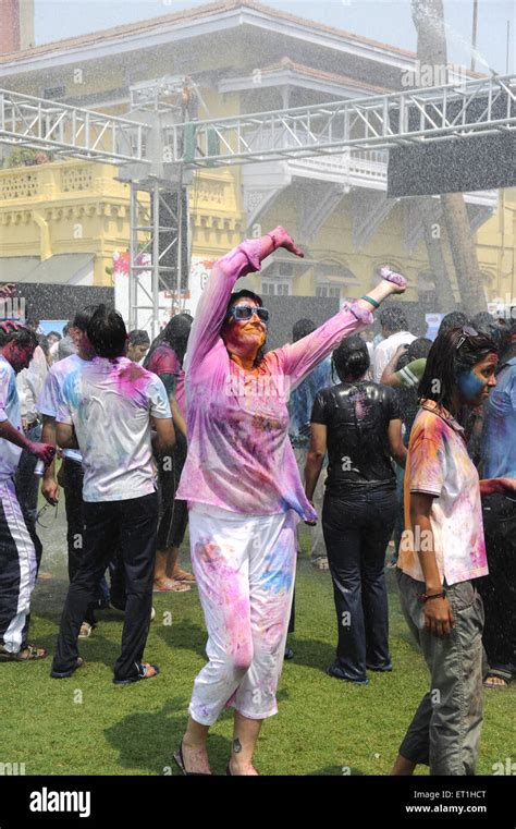 Holi Festival Bombay Mumbai Maharashtra India Asia Stock Photo Alamy