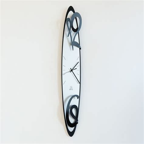 Kayak Arti And Mestieri Clock In Black Clock Design Clock Wall