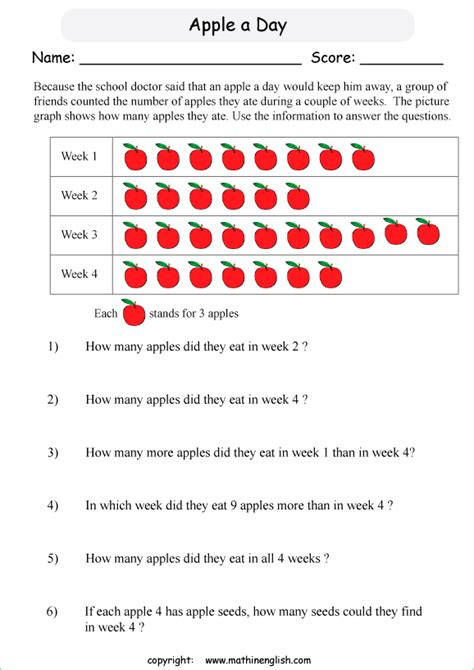 Students practice using pie charts, charts, and graphs that are used to keep track and display information. Printable primary math worksheet for math grades 1 to 6 ...