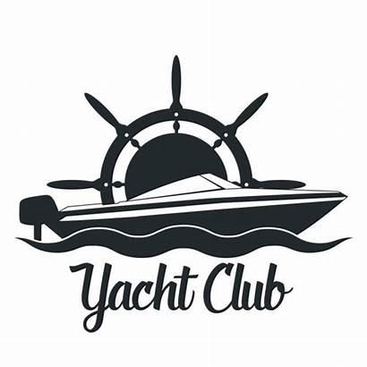 Yacht Club Vector Clip Illustrations Symbol Retro