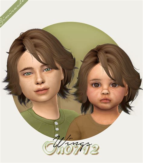 Sims 4 Cc Custom Content Boy Child Toddler Hairstyle Wings On0712