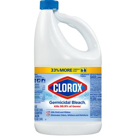 New Clorox Germicidal Bleach Regular Concentrated Formula 81