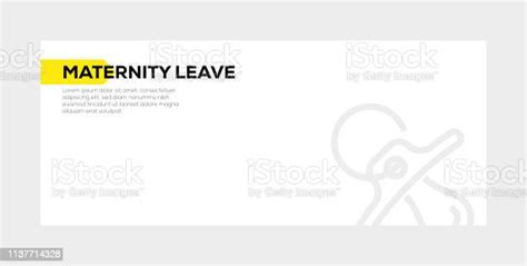 Maternity Leave Banner Concept Stock Illustration Download Image Now