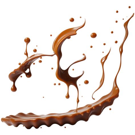 Decadent Brown Chocolate Splash Png Image
