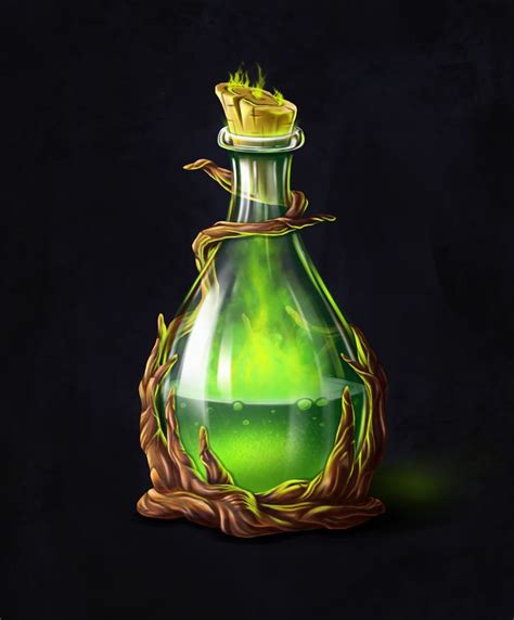 Artstation Magic Dream Potion Anna Emelyanova Bottle Of Poison