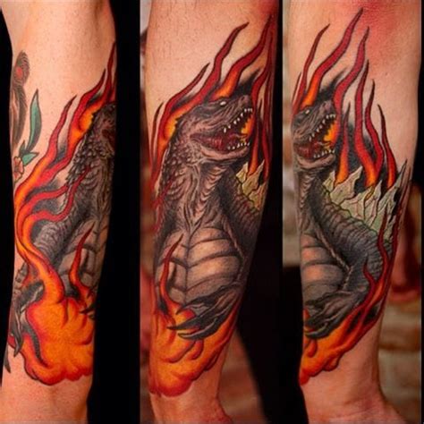 Immense Godzilla Tattoos Tattoodo