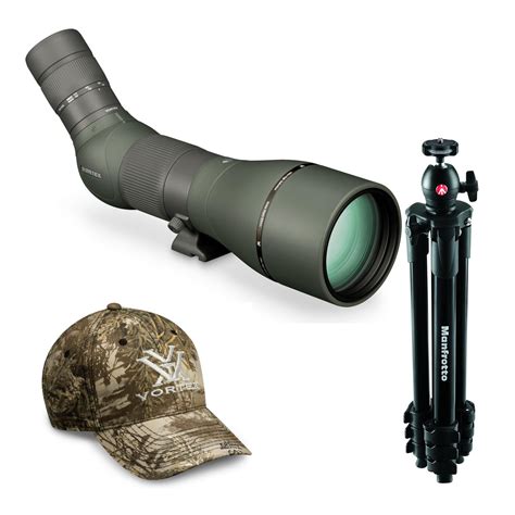 Vortex Viper Hd 20 60x85 Spotting Scope Angled With Tripod And Hat