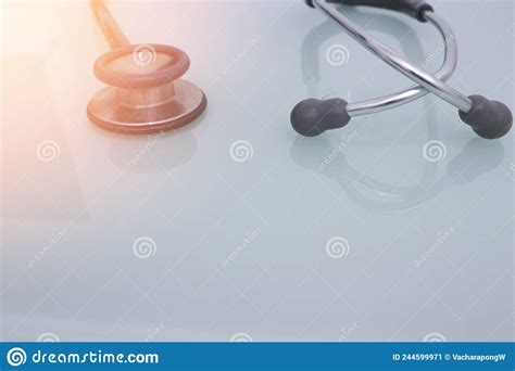 Medical Stethoscope For Examination Healthcare Stock Image Image Of