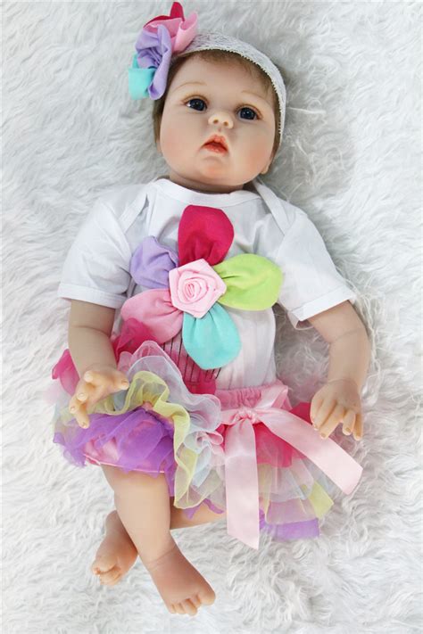 Baby Reborn Dolls 55cm Lifelike Silicone Reborn Dolls Soft Cotton Body