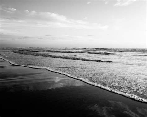 Black And White Beach Photography Ombre Grey White Black