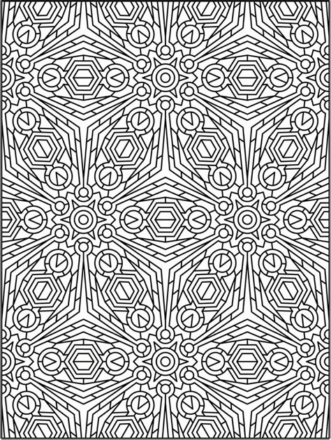 Geometric Really Hard Coloring Page Coloring Home