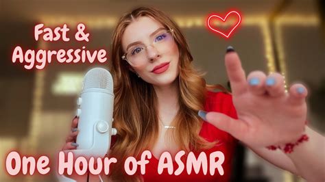 One Hour Of Fast Aggressive ASMR Mouth Sounds Visuals Tapping