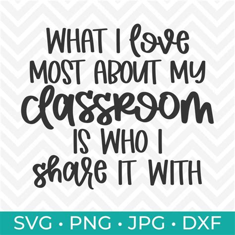 What I Love Most About My Classroom Is Who I Share It With Svg Etsy