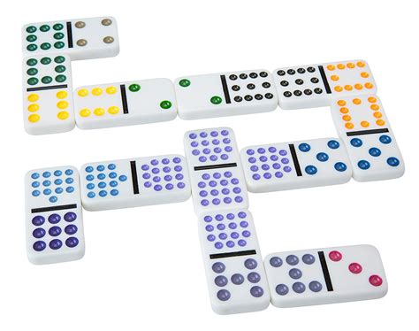 Double 12 Dominoes Set With Color Dot Gamedicechip