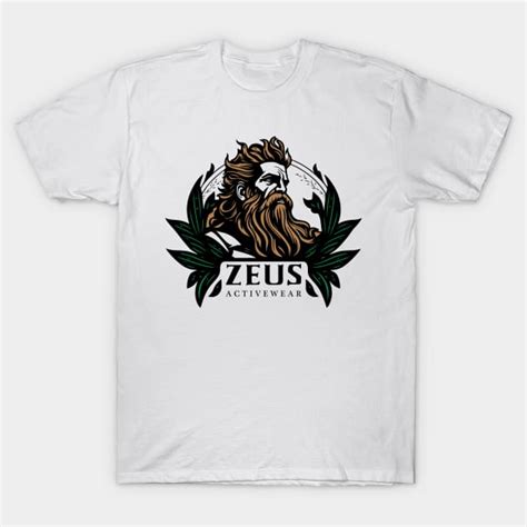 Zeus Activewear Zeus God Greek Mythology T Shirt Teepublic