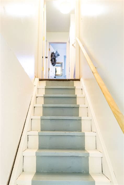 How To Paint Basement Stairs The Weathered Fox Basement Stairs