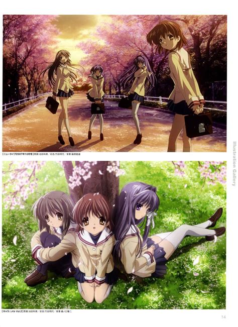 Tomoyo Sakagami Ryou Fujibayashi Kyou Fujibayashi Nagisa Furukawa