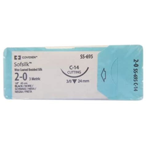 Sofsilk Silk Suture 2 0 With C 14 Needle Medical Supplies Equipment