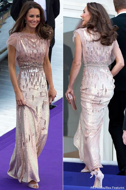 Kate Middleton Dazzles In Jenny Packham Dress