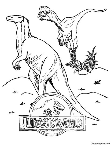 Drawing and coloring jurassic world logo dinosaurs color pages. Jurassic World 2 Coloring Page - Dinosaur Coloring Pages