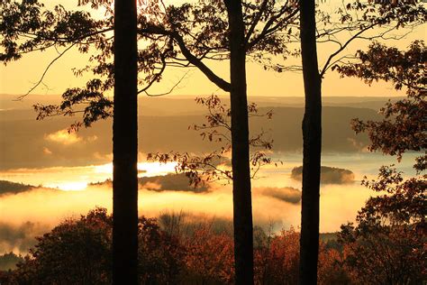 Quabbin Autumn Morning Photograph By John Burk Fine Art America