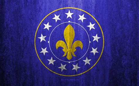 Herunterladen Hintergrundbild Flag Of Louisville Kentucky 4k Stein