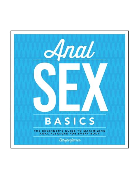 Anal Sex Basics Book 34871 05212 Lovers Lane
