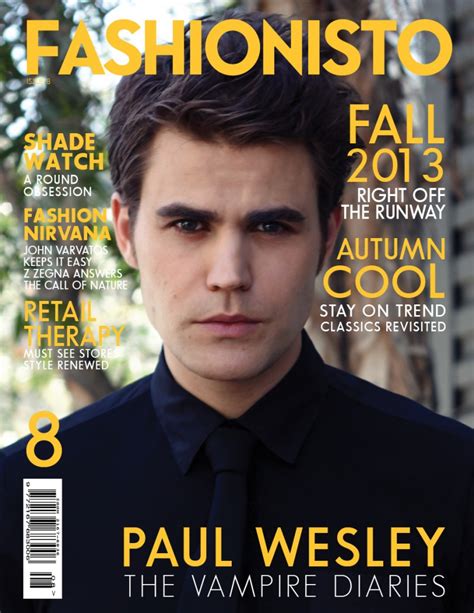 Aaron Tveit Paul Wesley And Roberto Bolle Cover Fashionisto 8 The
